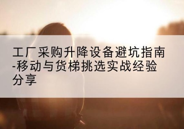 荥阳移动式升降机怎么选-工厂采购升降设备避坑指南-移动与货梯挑选实战经验分享